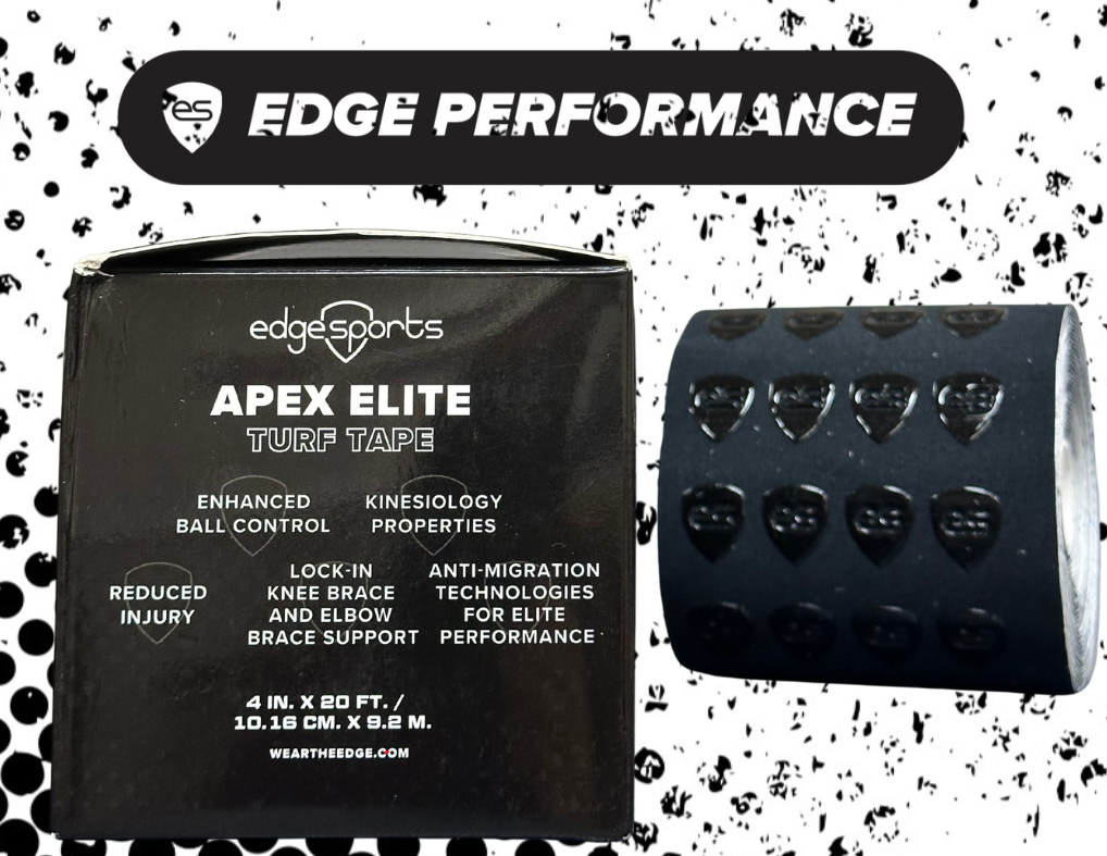 Apex Elite Turf Tape Black Kinesiology tape to help prevent and treat athlete injury