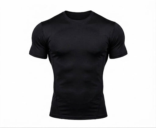 black compression shirt for football
