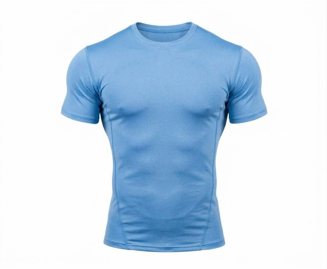 carolina blue compression athlete shirt