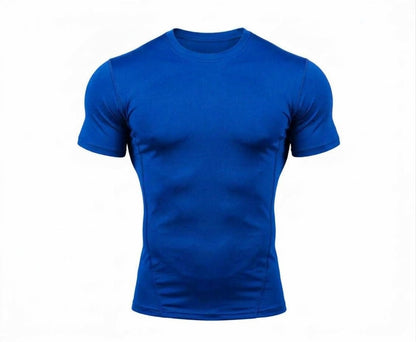 royal blue unisex compression shirt for athletes playing sports
