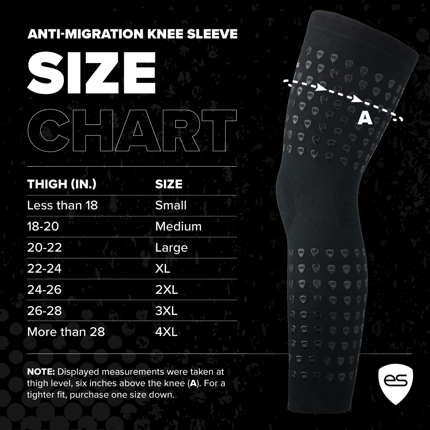Anti-Migration Compression Knee Sleeve