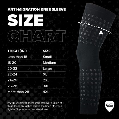 Anti-Migration Compression Knee Sleeve